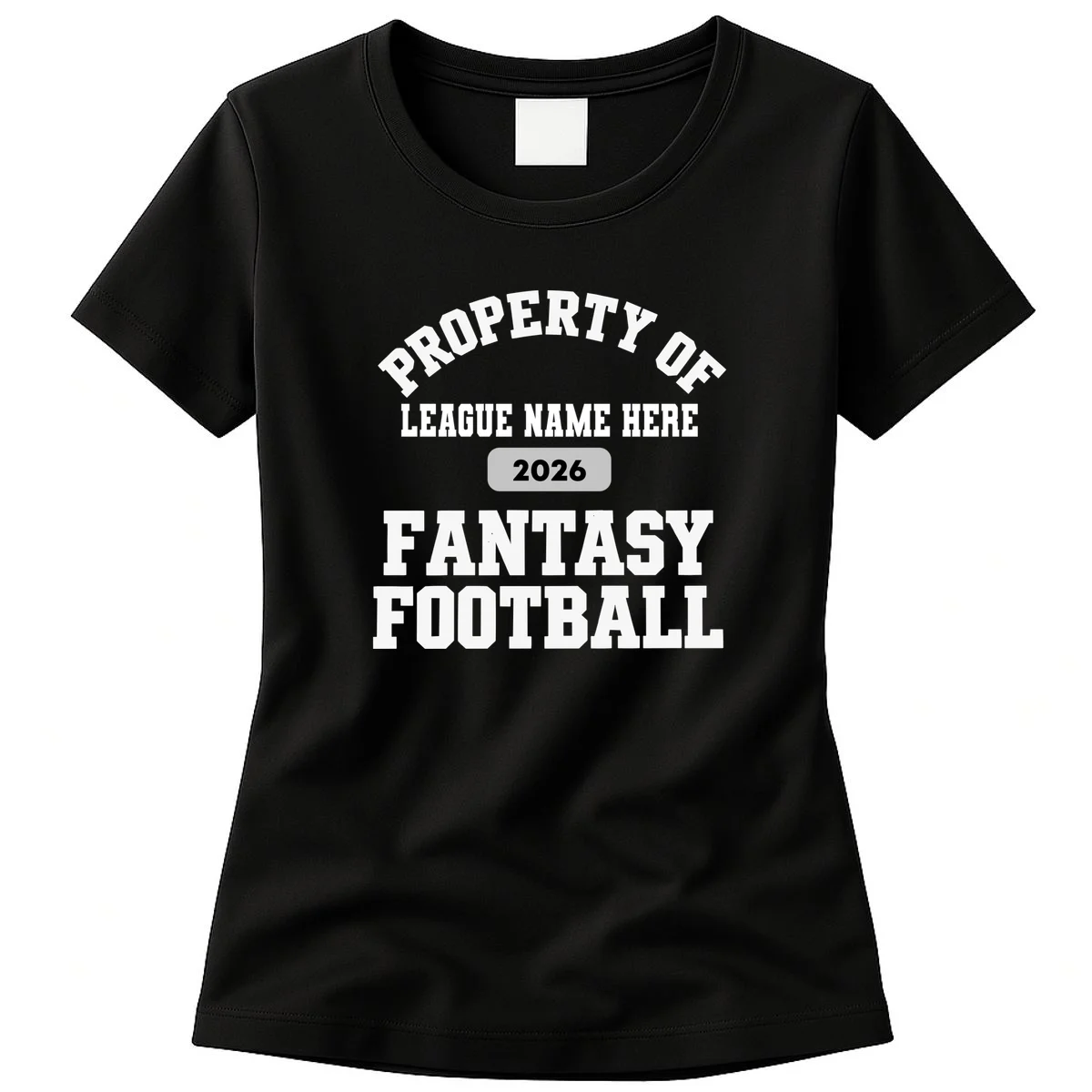 Custom Personalized Fantasy Football Shirt - Custom Team Name Fantasy Football T-Shirt - Football Fan Gift Women's T-Shirt - Front