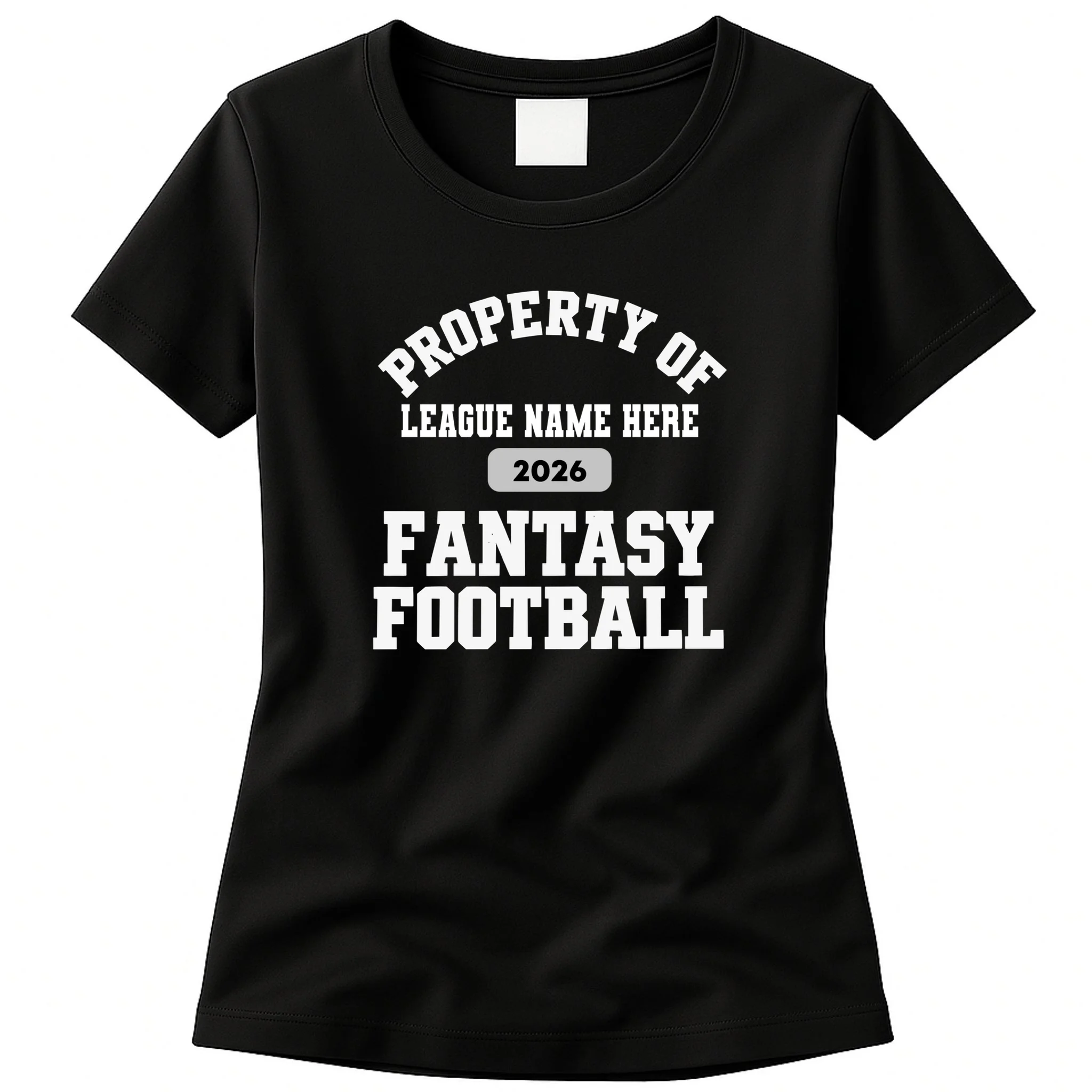 Custom Personalized Fantasy Football Shirt - Custom Team Name Fantasy Football T-Shirt - Football Fan Gift Women's T-Shirt - Front