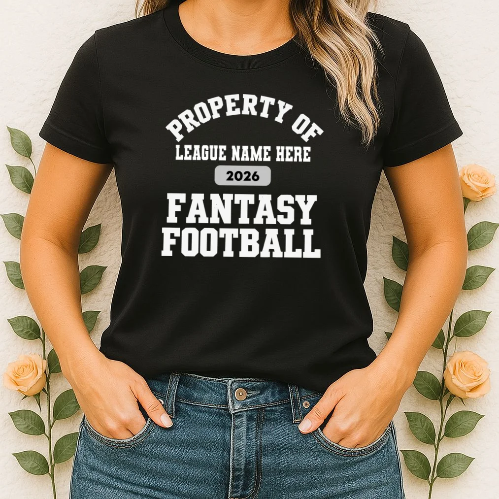 Custom Personalized Fantasy Football Shirt - Custom Team Name Fantasy Football T-Shirt - Football Fan Gift Women's T-Shirt - Front 1