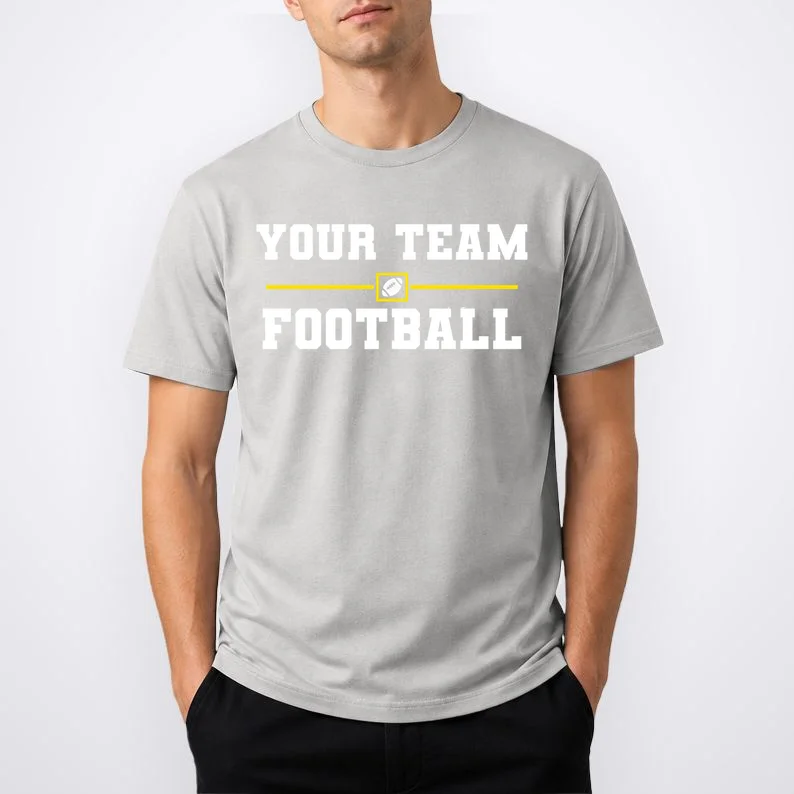 Custom Personalized Football Team - Personalized Football Fan - Football Team Gift Men's T-Shirt - Front 1