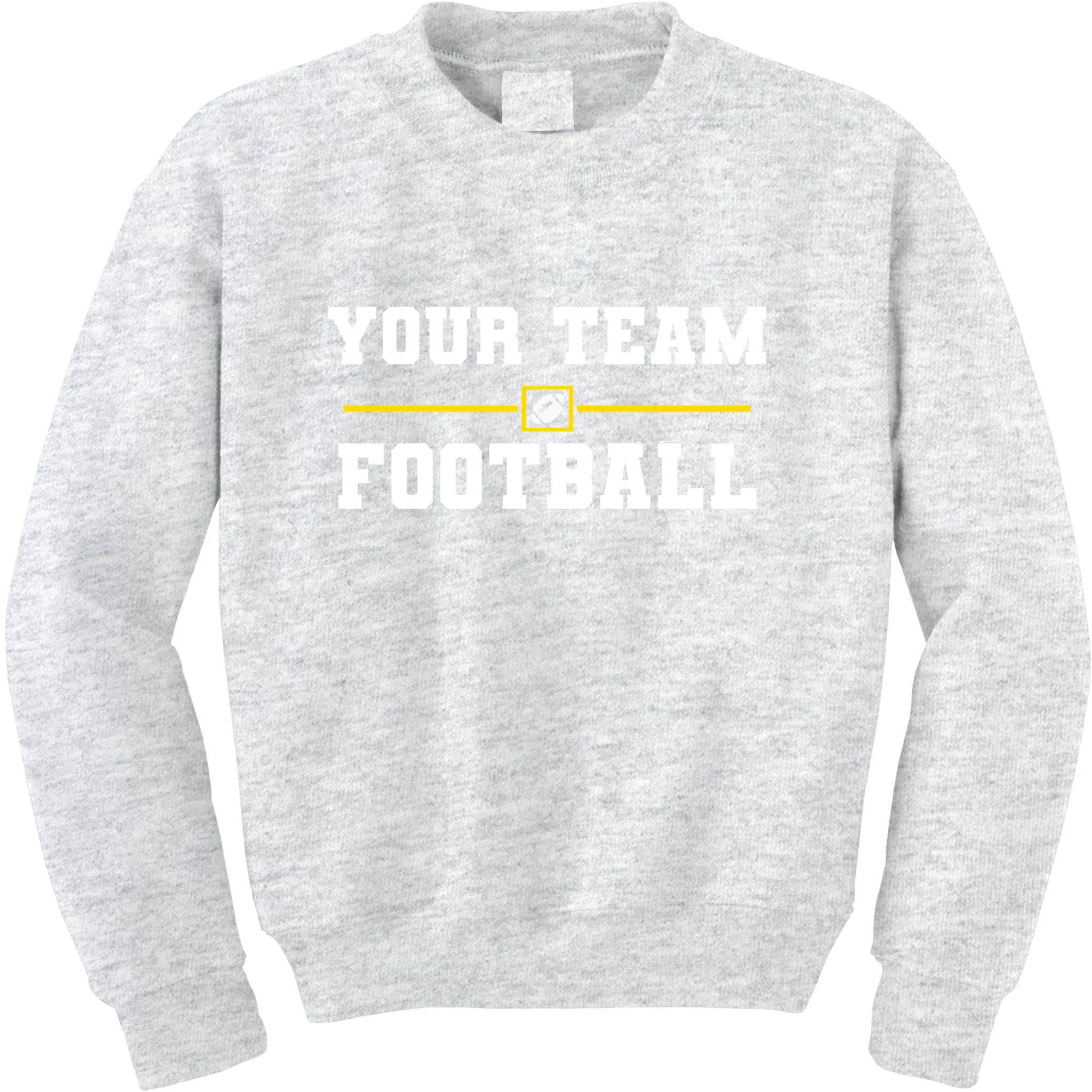 Custom Personalized Football Team - Personalized Football Fan - Football Team Gift Kids Sweatshirt - Front
