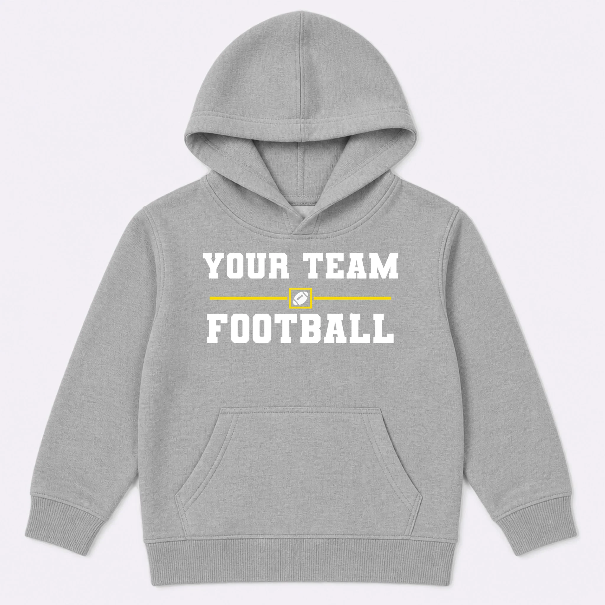 Custom Personalized Football Team - Personalized Football Fan - Football Team Gift Kids Hoodie - Front