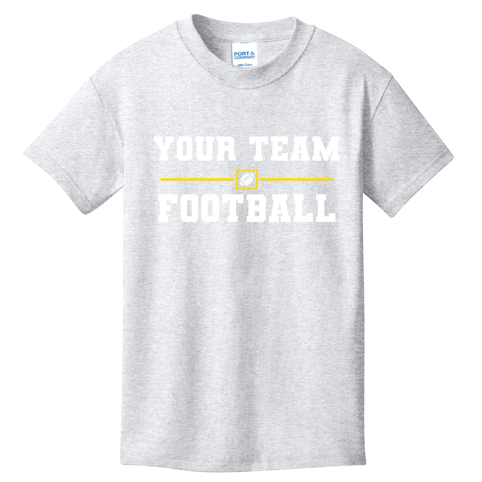 Custom Personalized Football Team - Personalized Football Fan - Football Team Gift Kids T-Shirt - Front