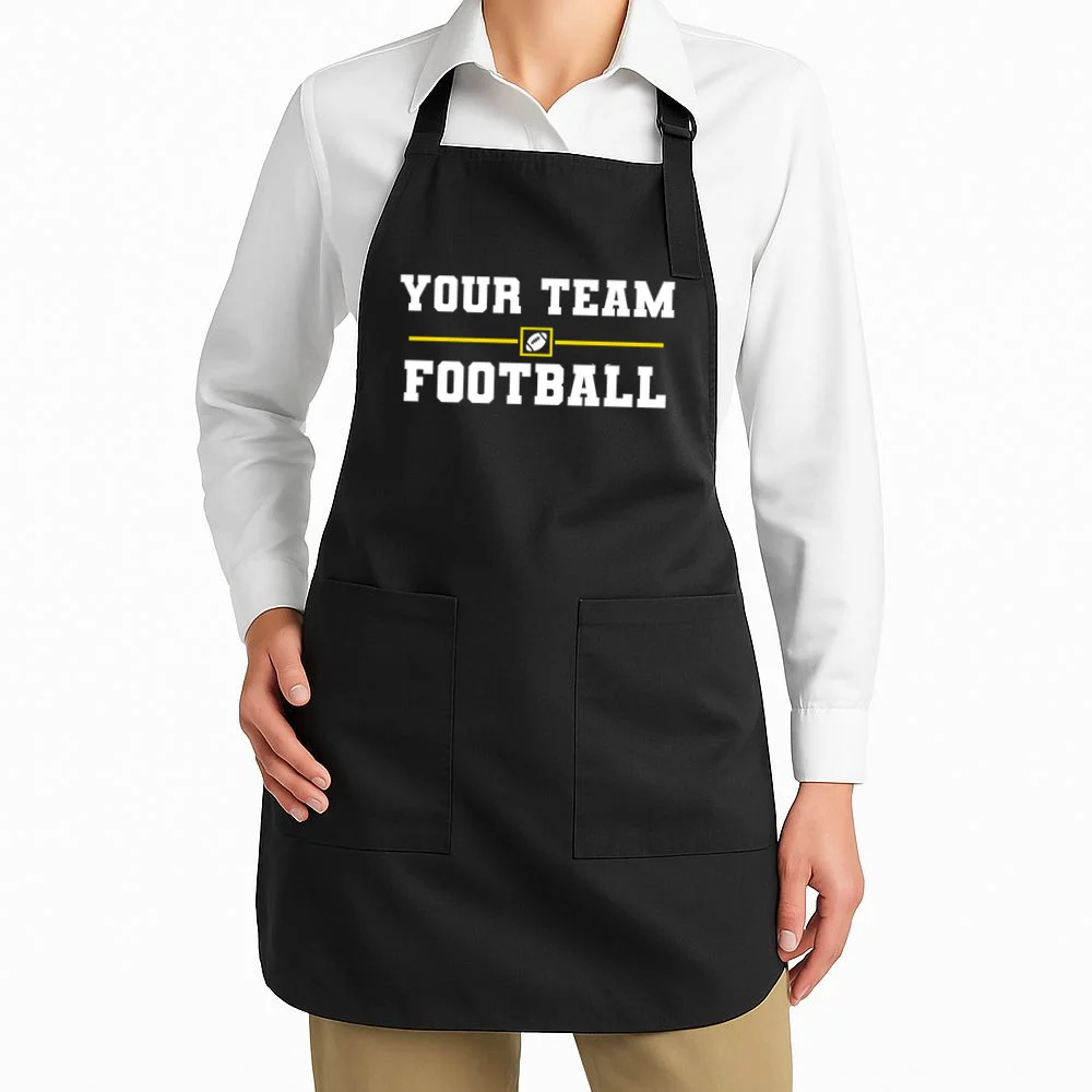 Custom Personalized Football Team - Personalized Football Fan - Football Team Gift Apron - Front 1