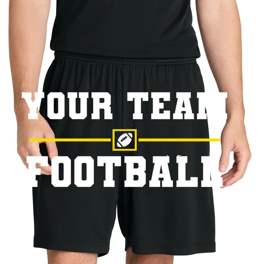 Custom Personalized Football Team - Personalized Football Fan - Football Team Gift Men's Shorts - Front 1