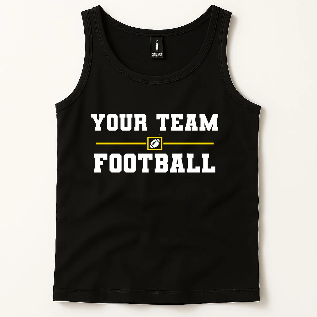 Custom Personalized Football Team - Personalized Football Fan - Football Team Gift Men's Tank Top - Front 1