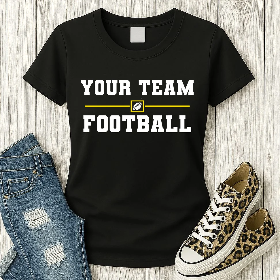 Custom Personalized Football Team - Personalized Football Fan - Football Team Gift Women's T-Shirt - Front 2