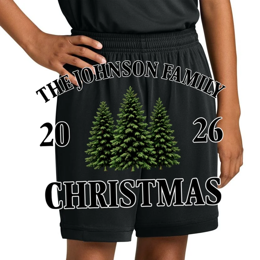 Custom Personalized Family Christmas Shirt Kids Shorts - Front 1