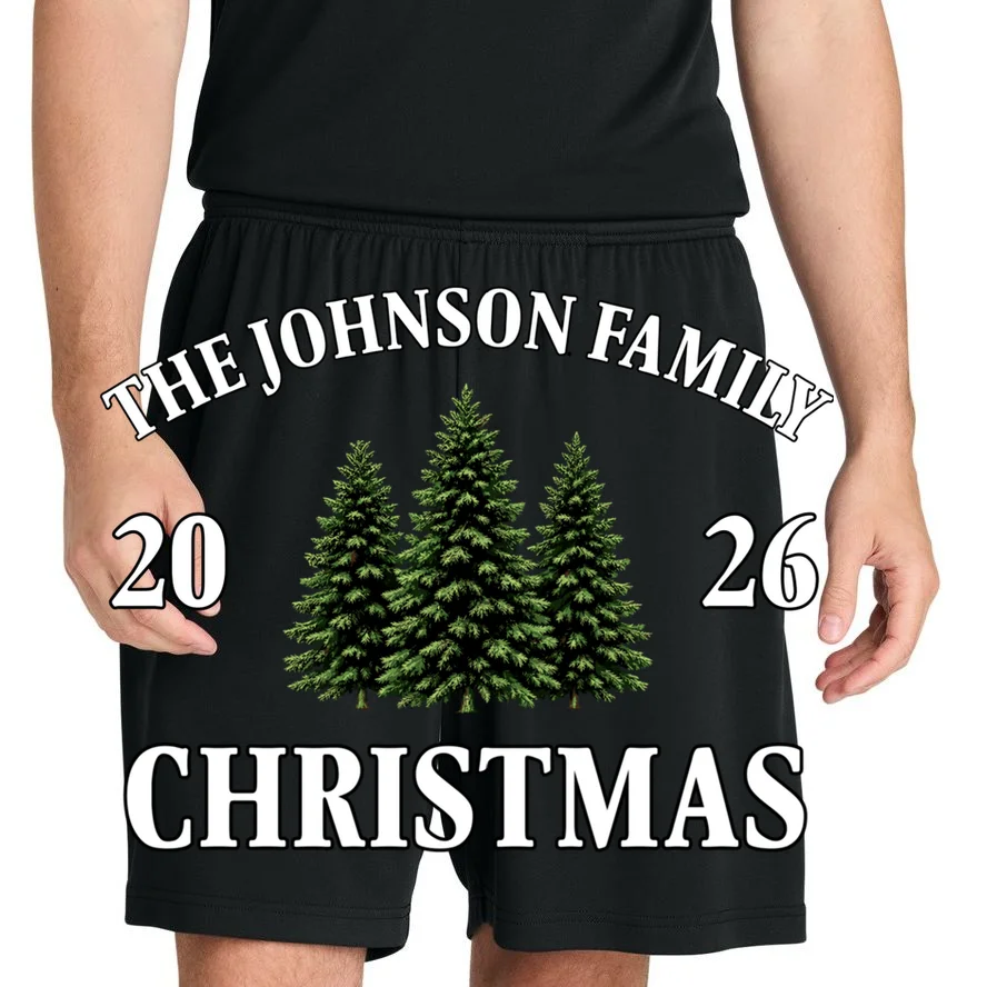 Custom Personalized Family Christmas Shirt Men's Shorts - Front 1