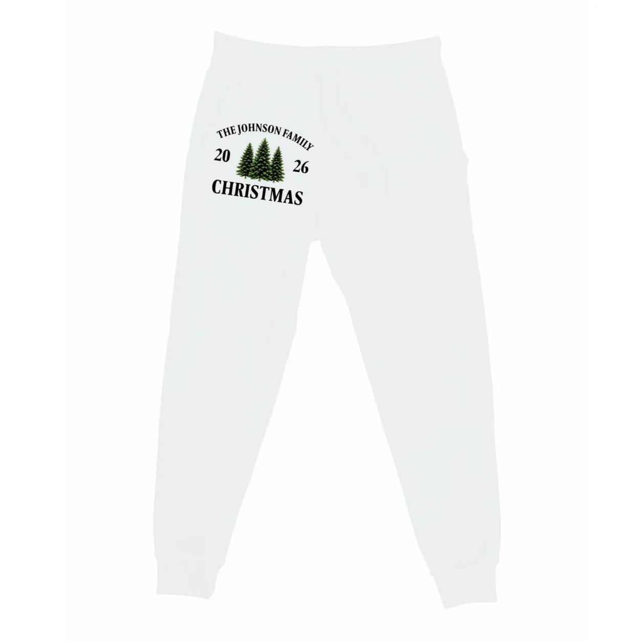 Custom Personalized Family Christmas Shirt Men's Sweatpants Front