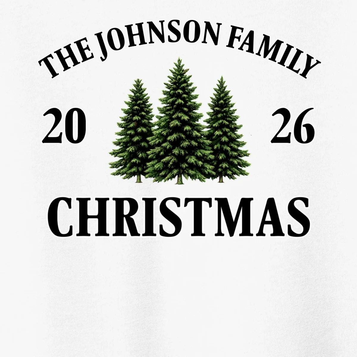 Custom Personalized Family Christmas Shirt Toddler T-Shirt - Front - Close-up