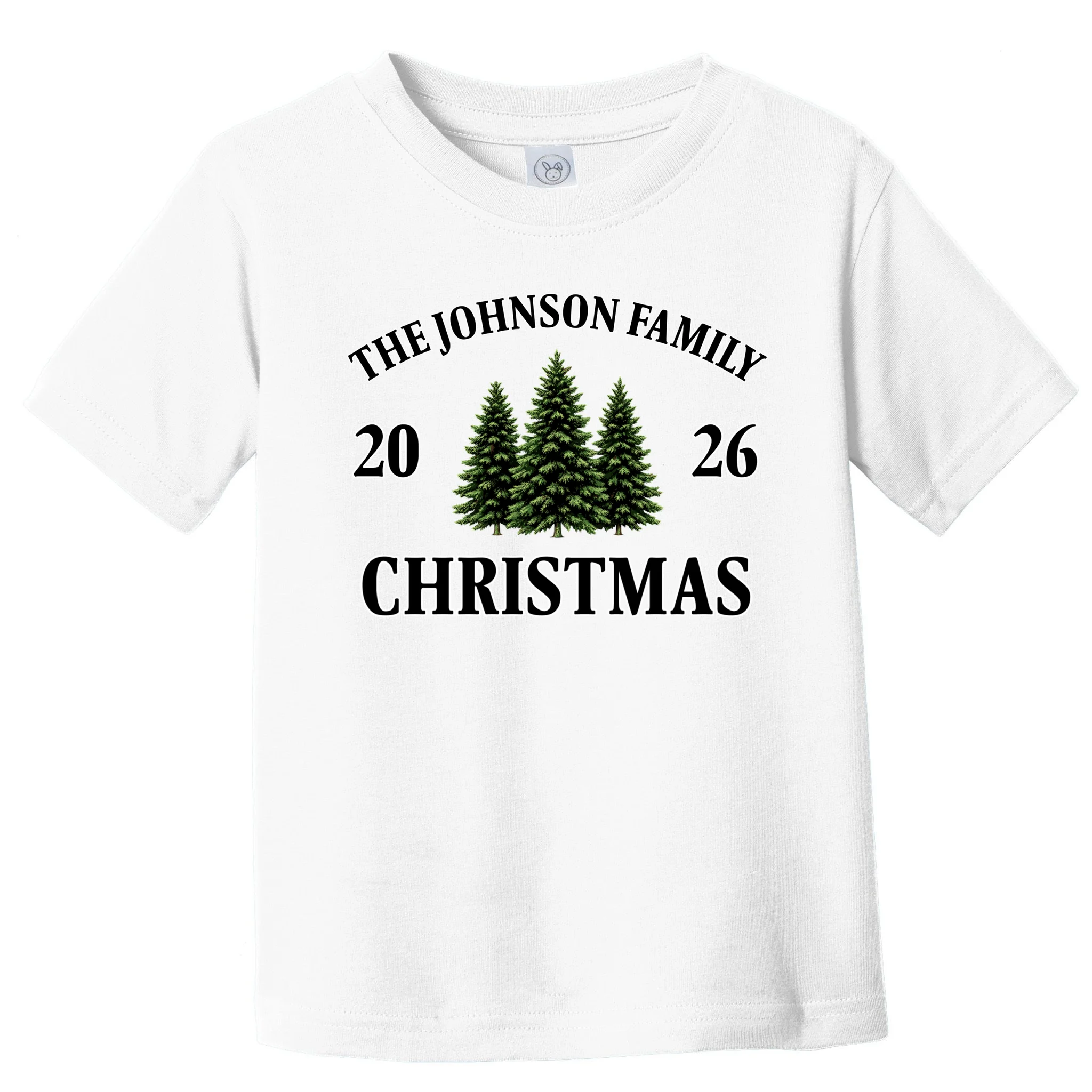 Custom Personalized Family Christmas Shirt Toddler T-Shirt - Front