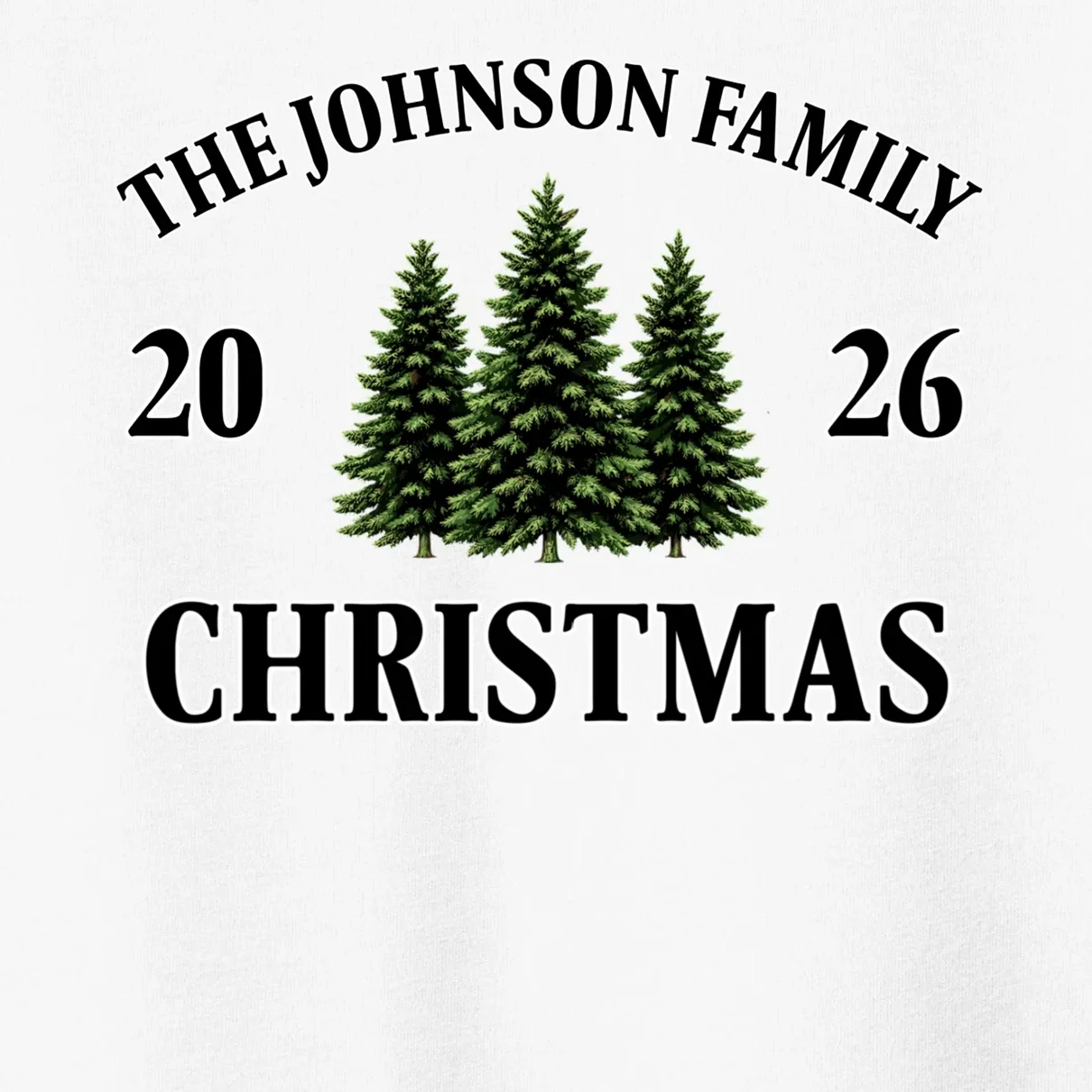 Custom Personalized Family Christmas Shirt Toddler T-Shirt - Front - Close-up