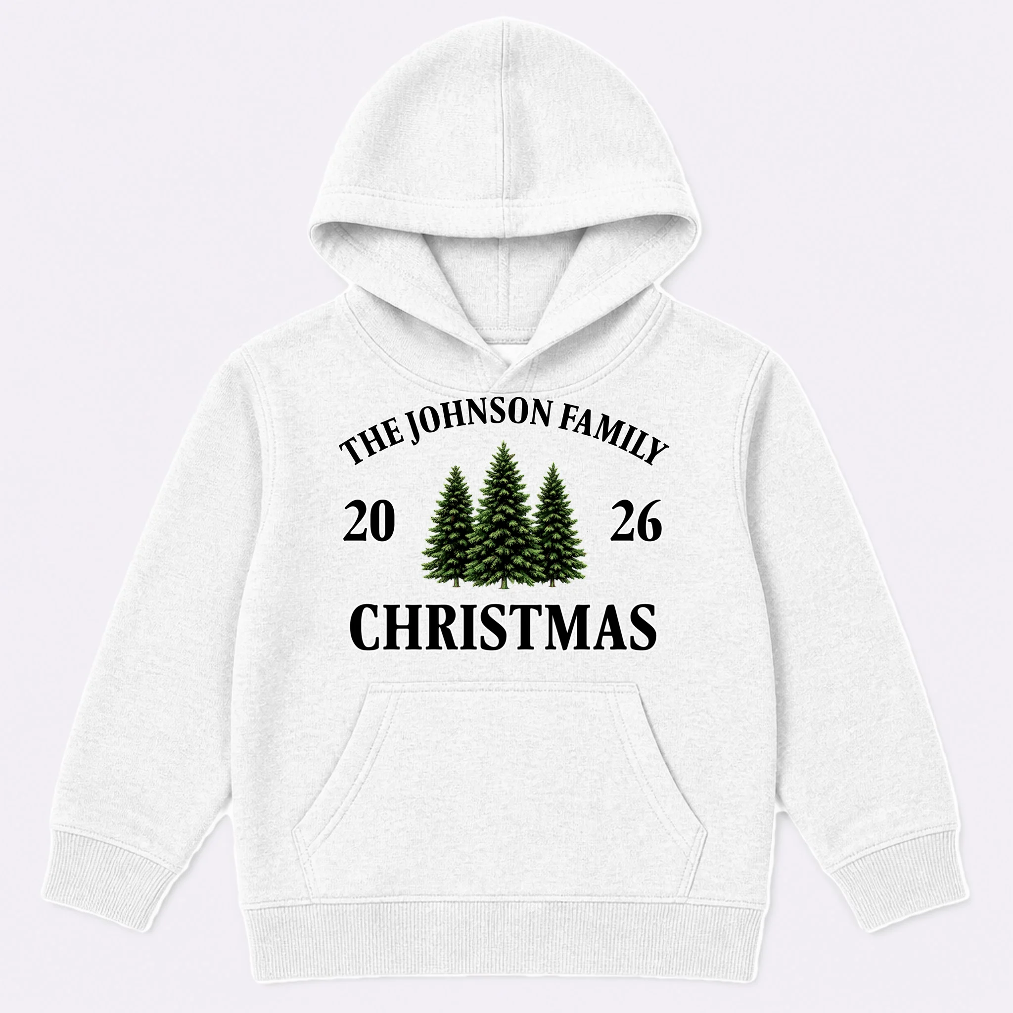 Custom Personalized Family Christmas Shirt Kids Hoodie - Front
