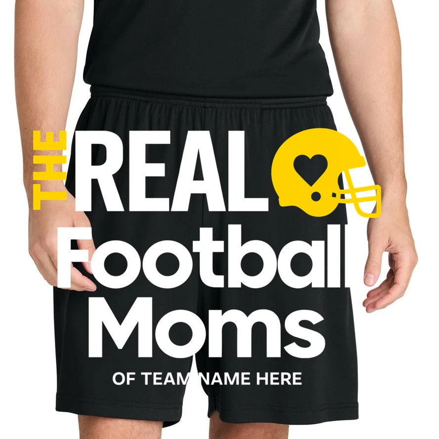 Football Mom - Custom Team Name - Personalized Football Gift Men's Shorts - Front 1