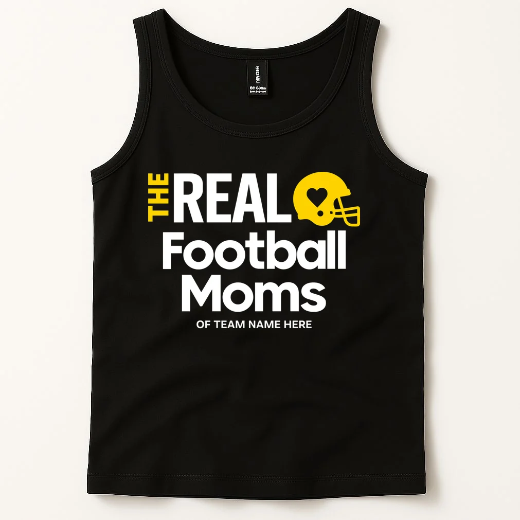 Football Mom - Custom Team Name - Personalized Football Gift Men's Tank Top - Front 1
