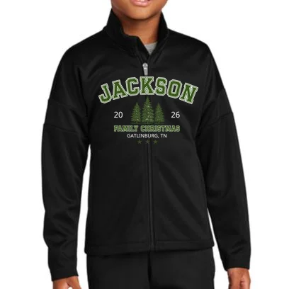 Custom Personalized Family Christmas Name Kids Jacket Front