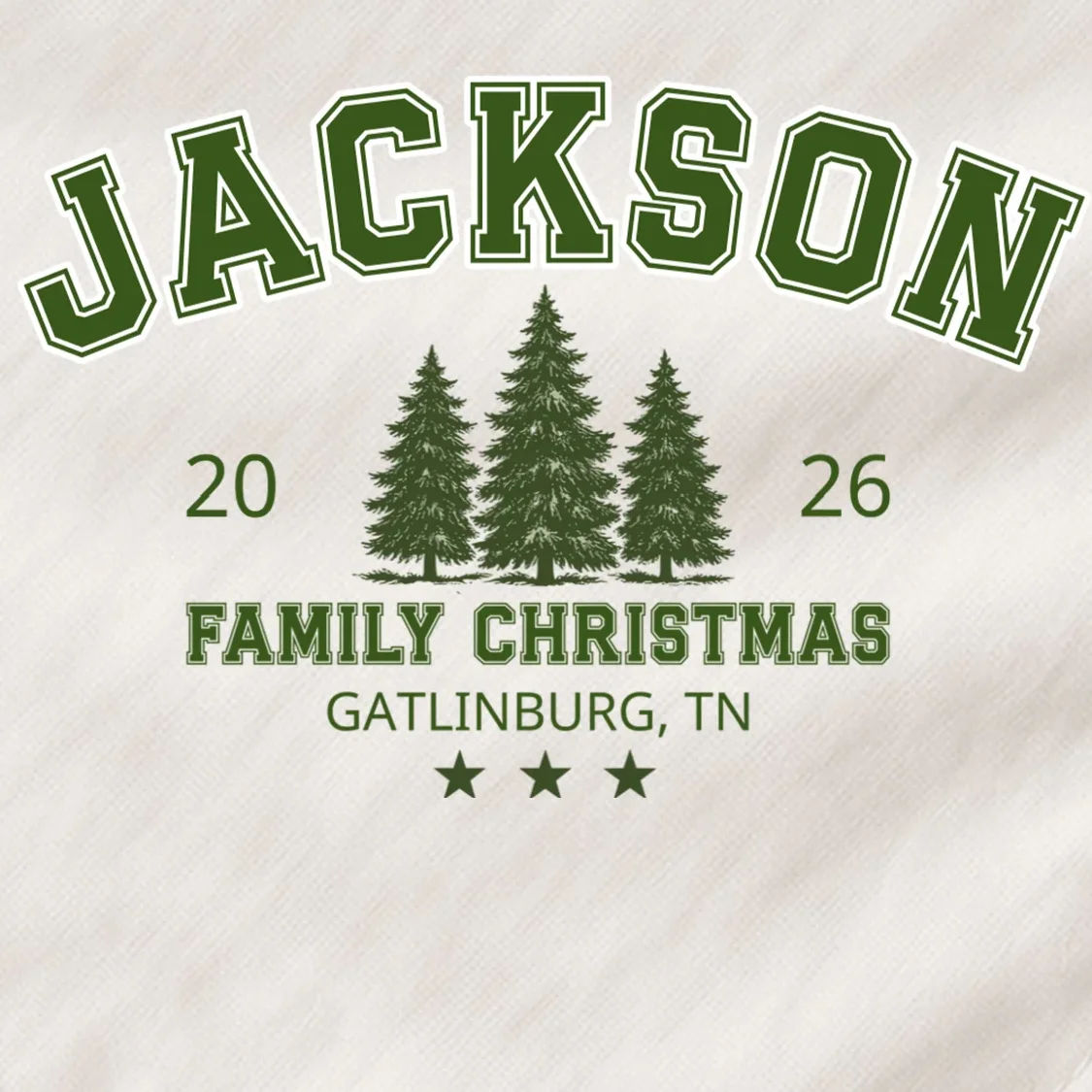 Custom Personalized Family Christmas Name Dog Bandana - Front - Close-up
