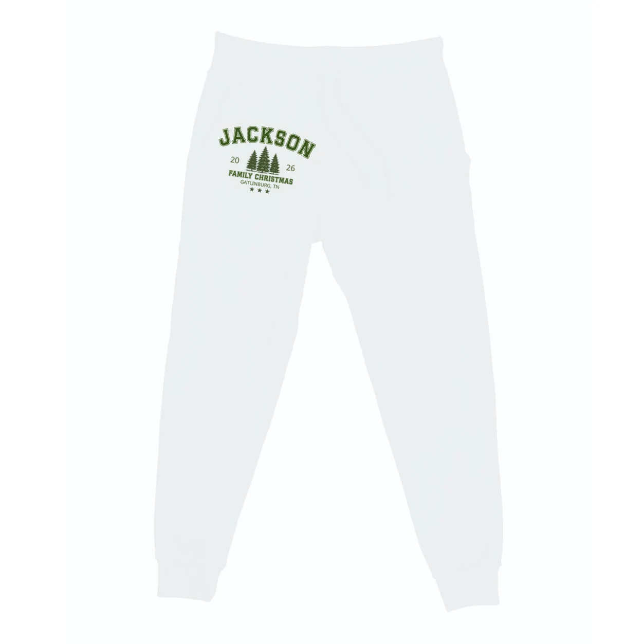 Custom Personalized Family Christmas Name Men's Sweatpants Front