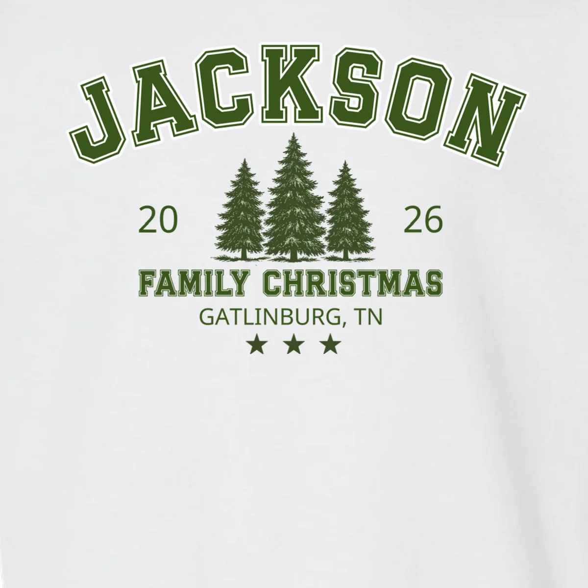 Custom Personalized Family Christmas Name Toddler Sweatshirt - Front - Close-up