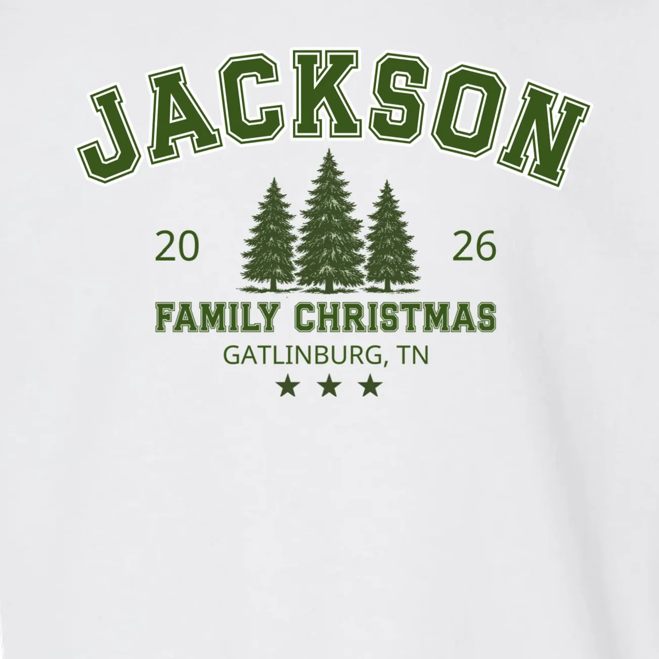Custom Personalized Family Christmas Name Toddler Sweatshirt - Front - Close-up