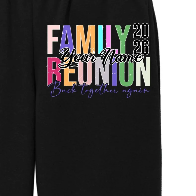 Custom Personalized FAMILY REUNION 2026 Your Name Back together again Kids Fleece Sweatpants - Front - Close-up