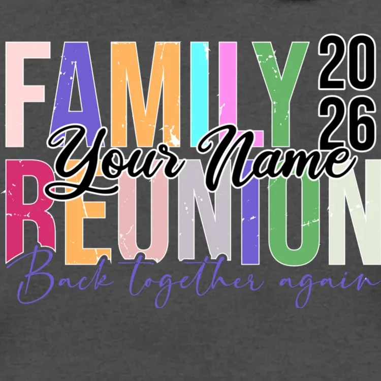 Custom Personalized FAMILY REUNION 2026 Your Name Back together again Men's Hoodie - Front - Close-up