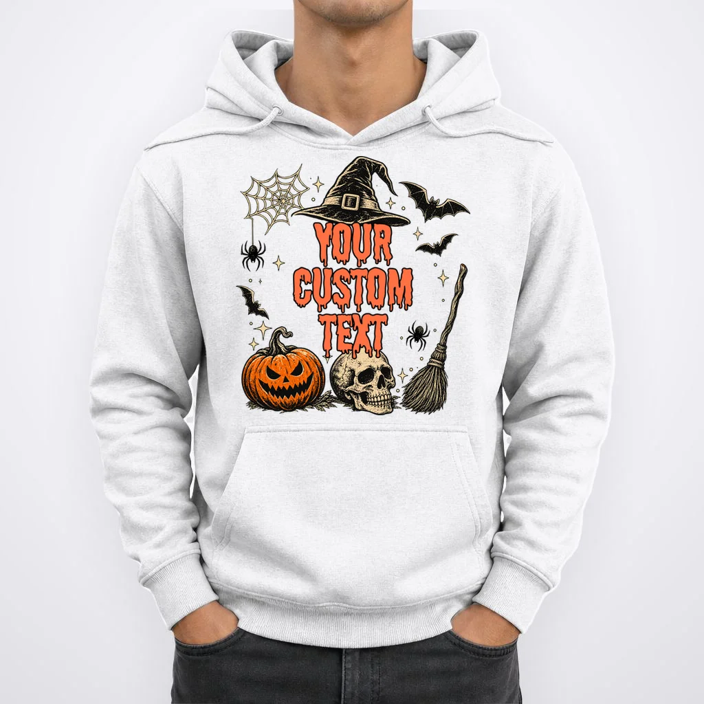 Custom Personalized Halloween Men's Hoodie - Front 1