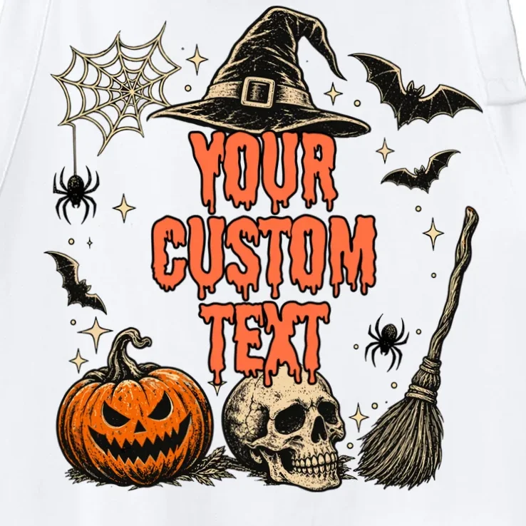 Custom Personalized Halloween Apron - Front - Close-up