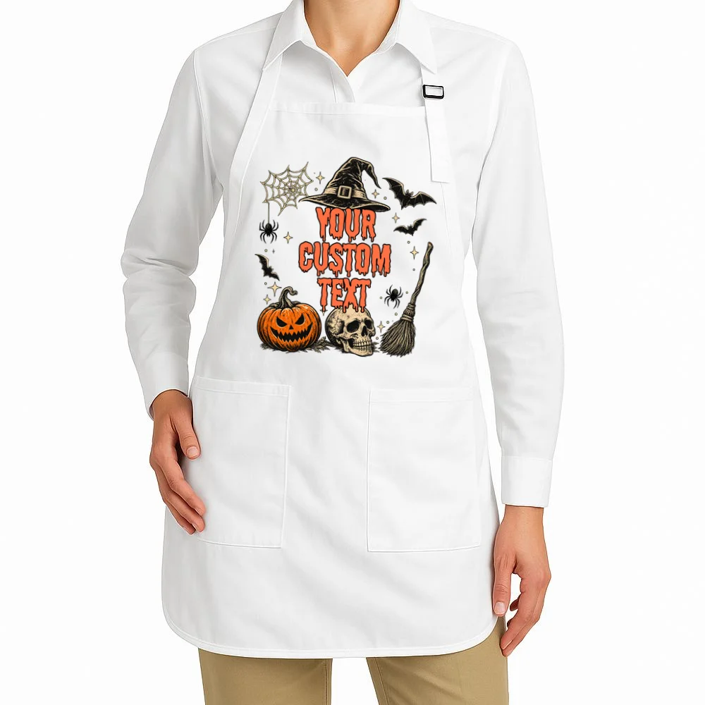 Custom Personalized Halloween Apron - Front 1