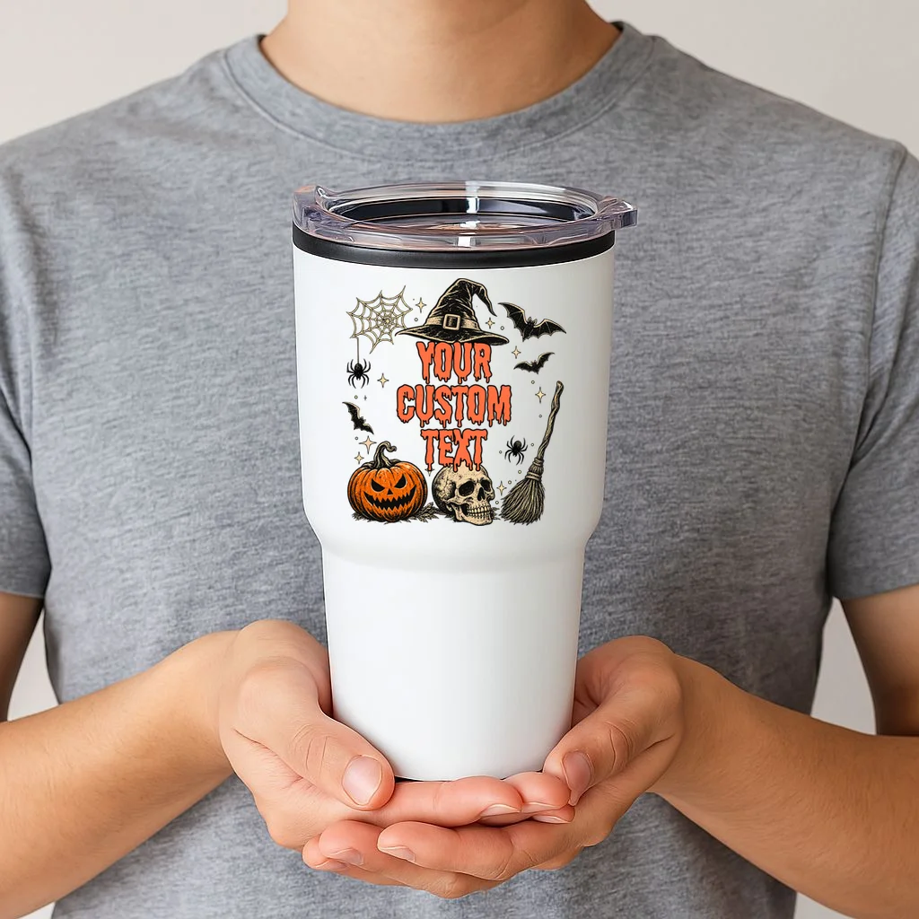 Custom Personalized Halloween 20oz Tumbler - Front 1
