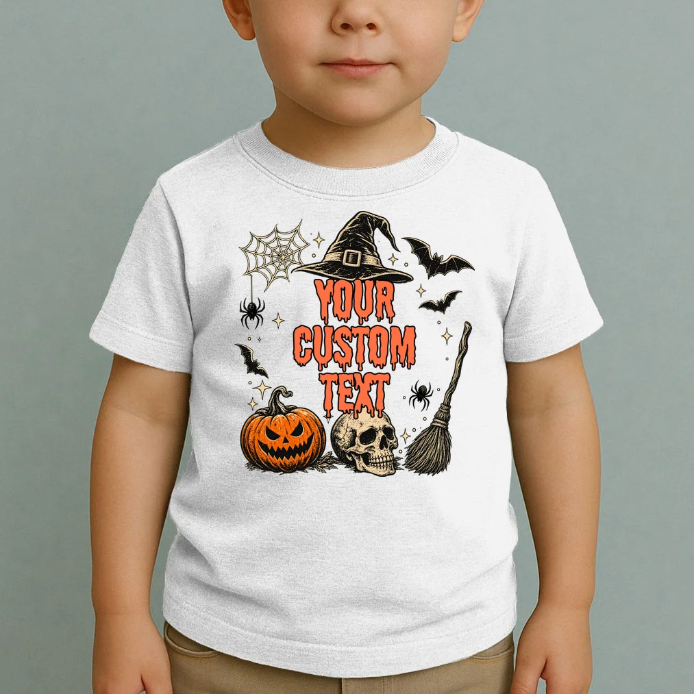 Custom Personalized Halloween Toddler T-Shirt - Front 1