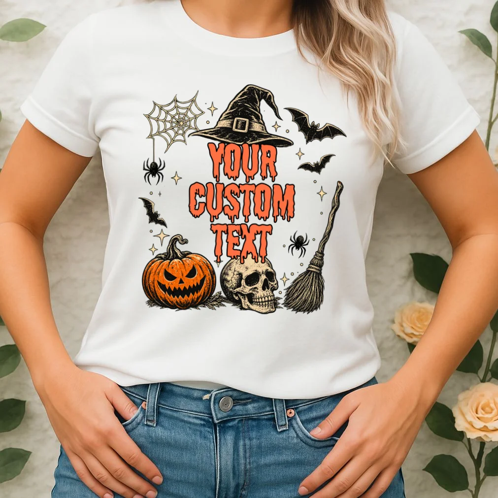 Custom Personalized Halloween Women's T-Shirt - Front 1