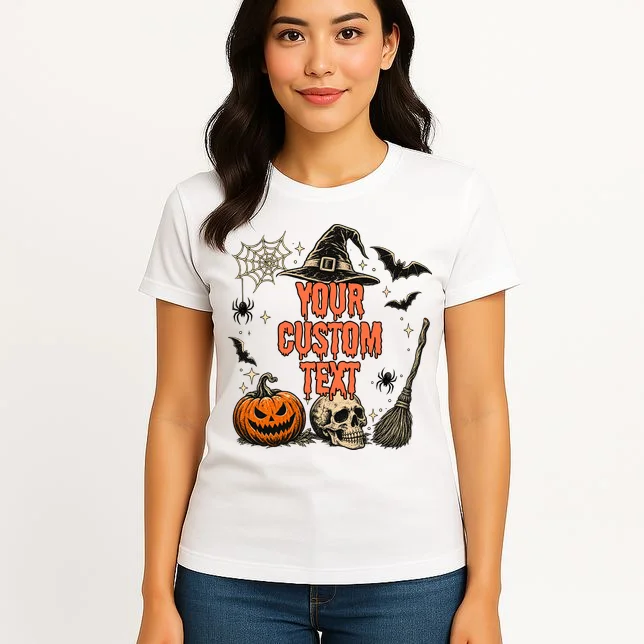 Custom Personalized Halloween Women's T-Shirt - Front 3