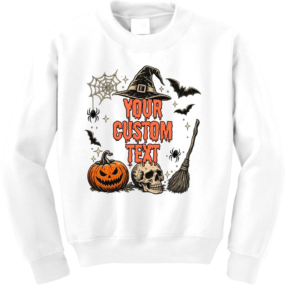 Custom Personalized Halloween Kids Sweatshirt - Front