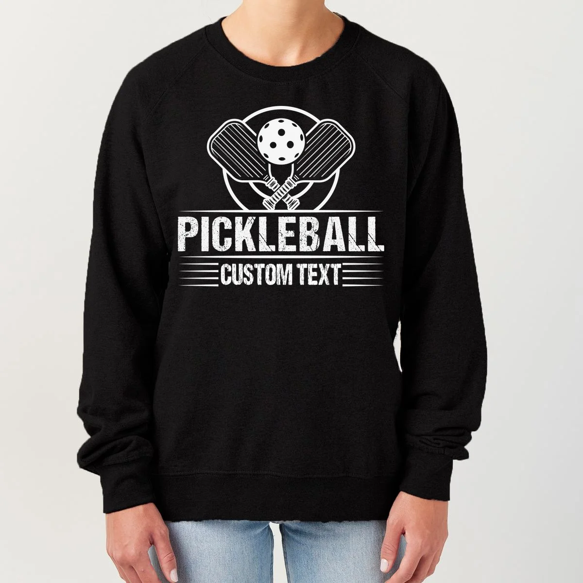 Custom Pickleball Legend Personalized Women's Sweatshirt - Front