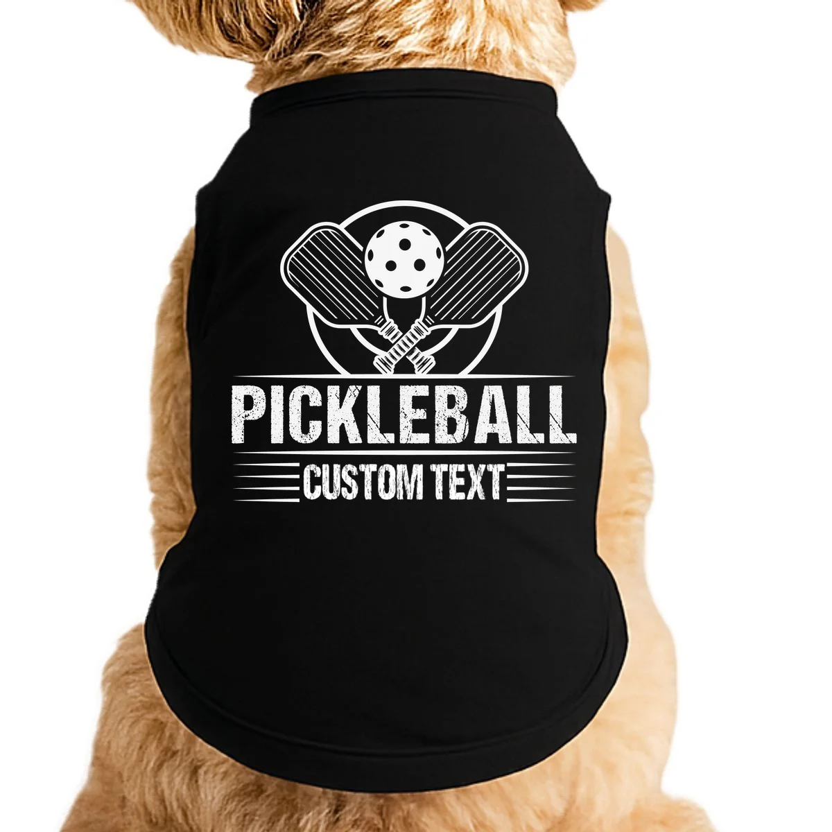 Custom Pickleball Legend Personalized Doggie Tank - Front