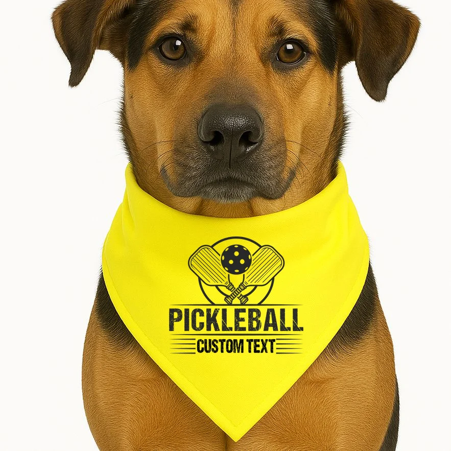 Custom Pickleball Legend Personalized Dog Bandana - Front 1