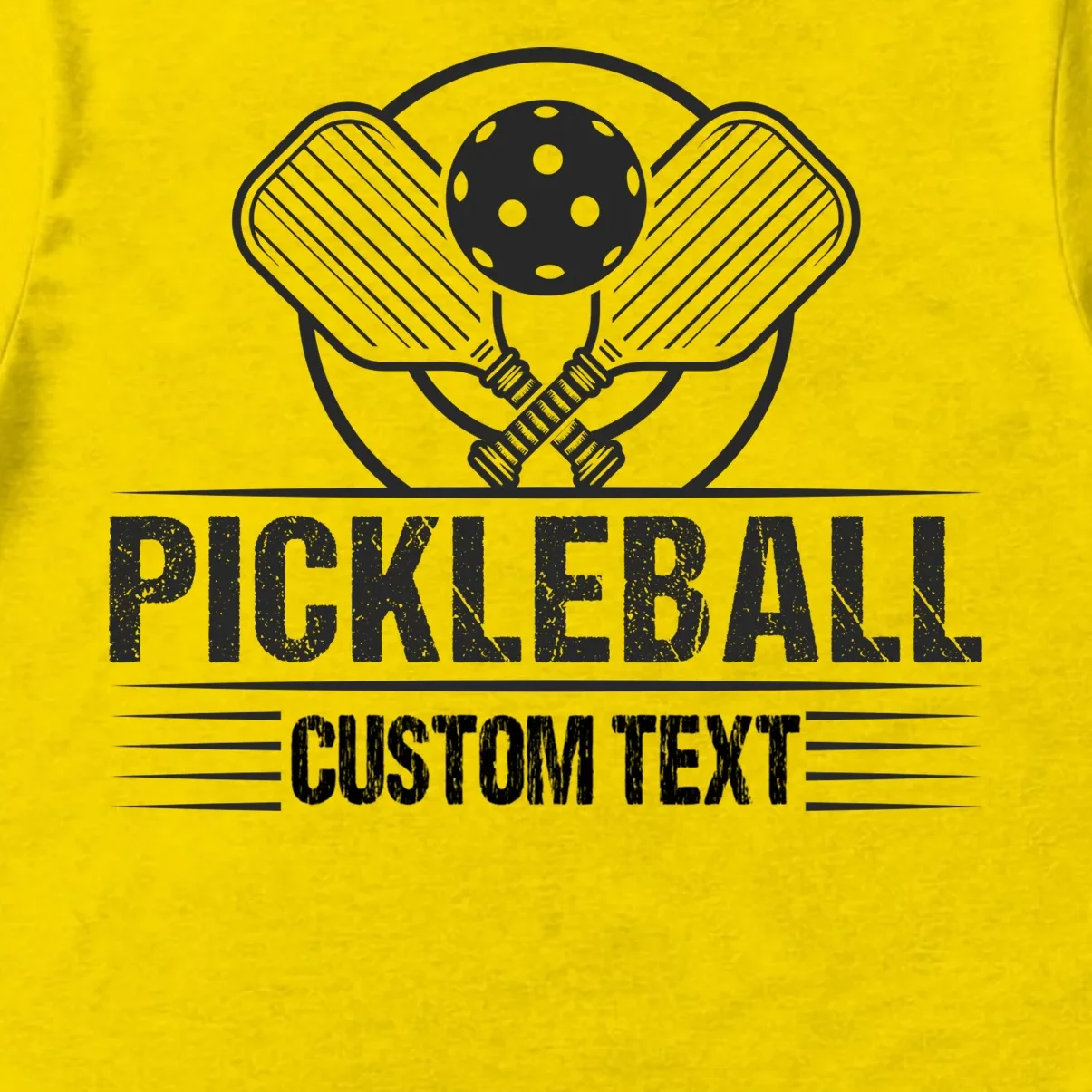 Custom Pickleball Legend Personalized Men's T-Shirt - Front - Close-up