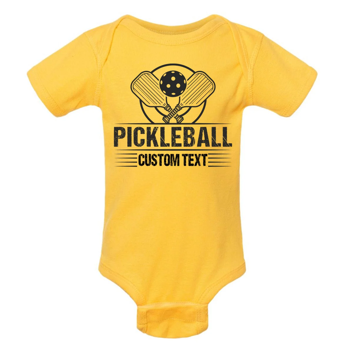 Custom Pickleball Legend Personalized Baby Bodysuit - Front