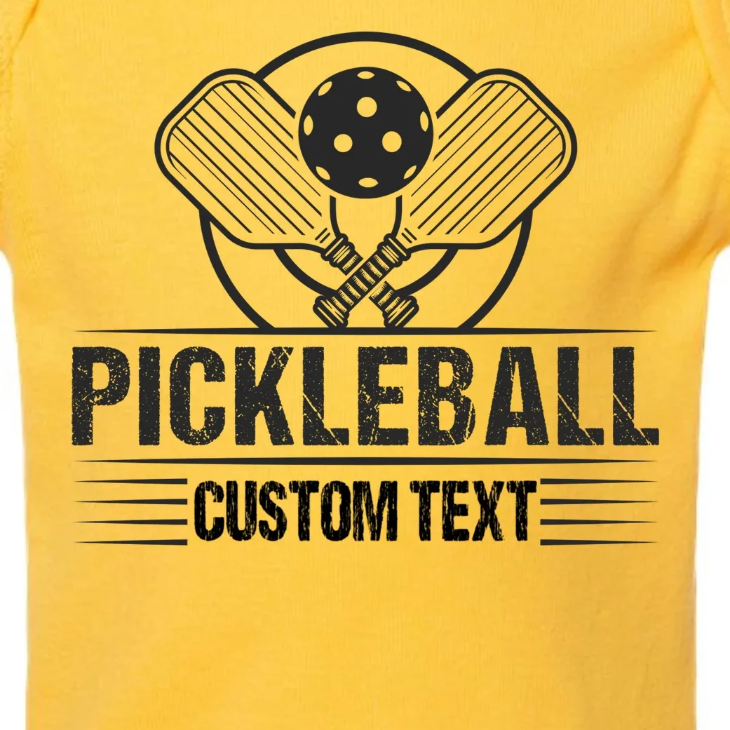 Custom Pickleball Legend Personalized Baby Bodysuit - Front - Close-up