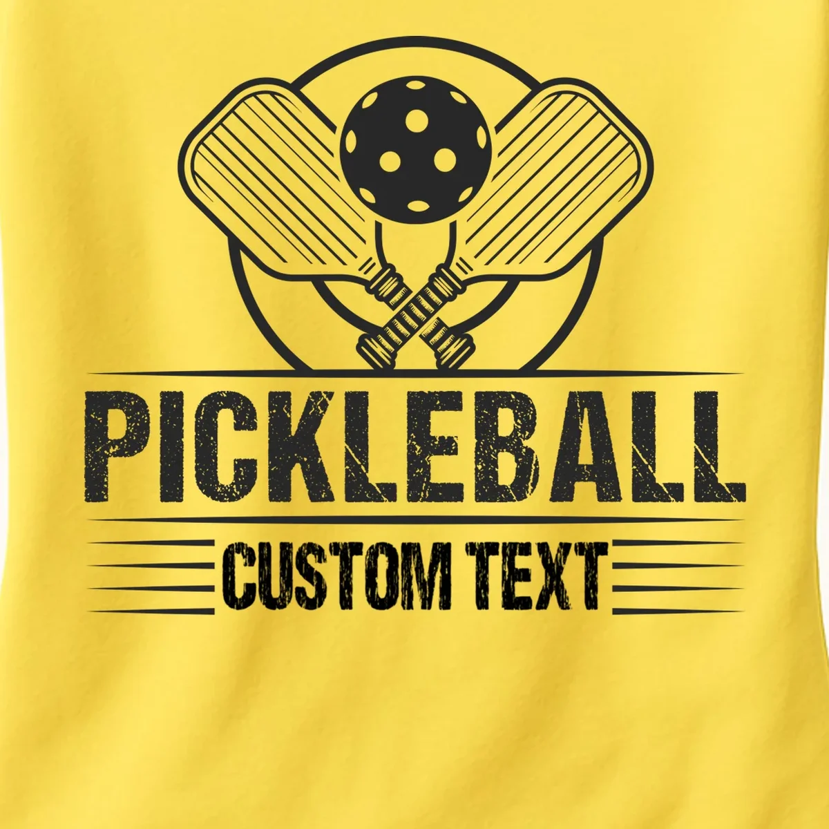 Custom Pickleball Legend Personalized Women's T-Shirt - Front - Close-up