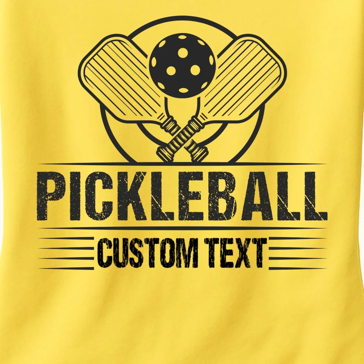 Custom Pickleball Legend Personalized Women's T-Shirt - Front - Close-up