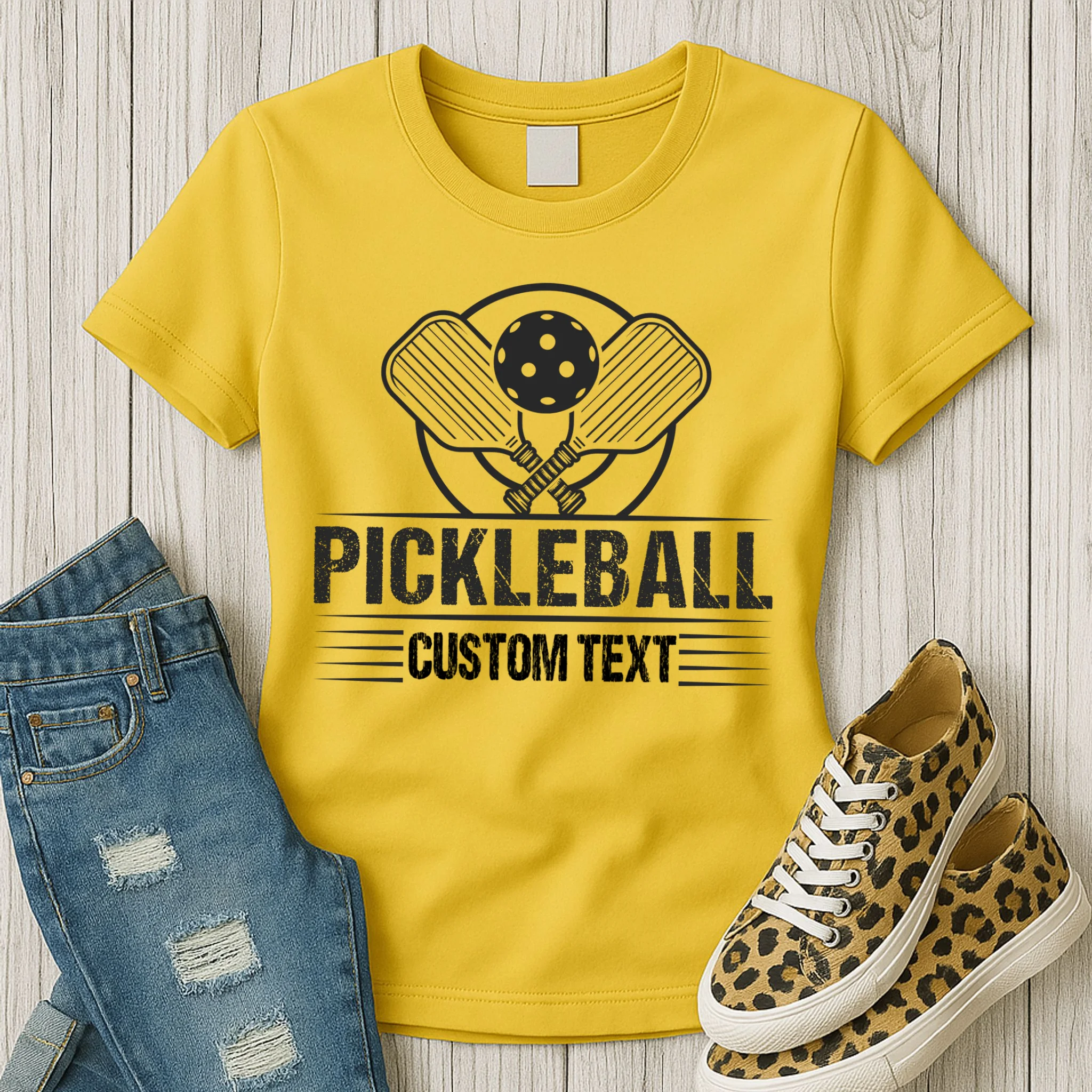 Custom Pickleball Legend Personalized Women's T-Shirt - Front 2