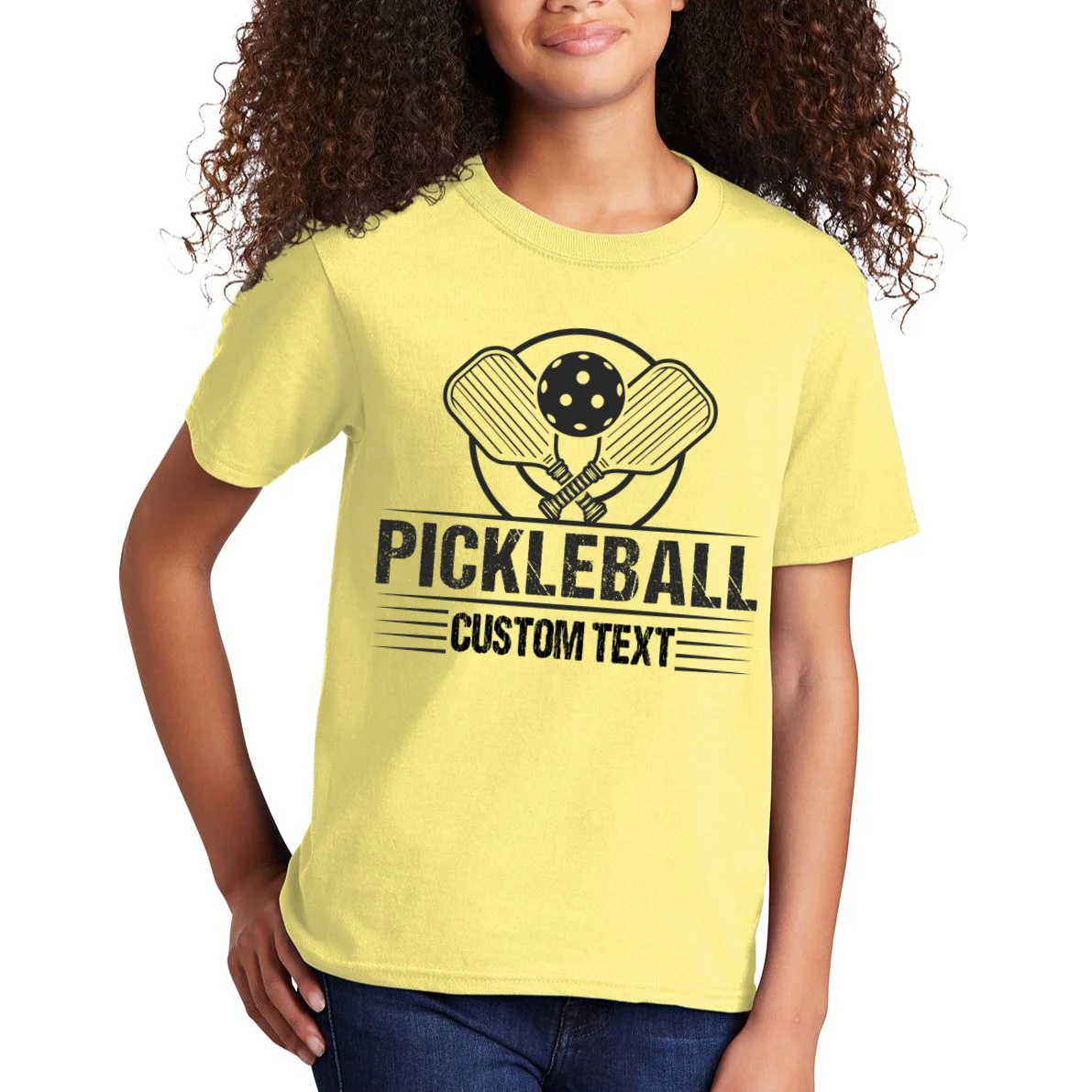 Custom Pickleball Legend Personalized Kids T-Shirt - Front 1