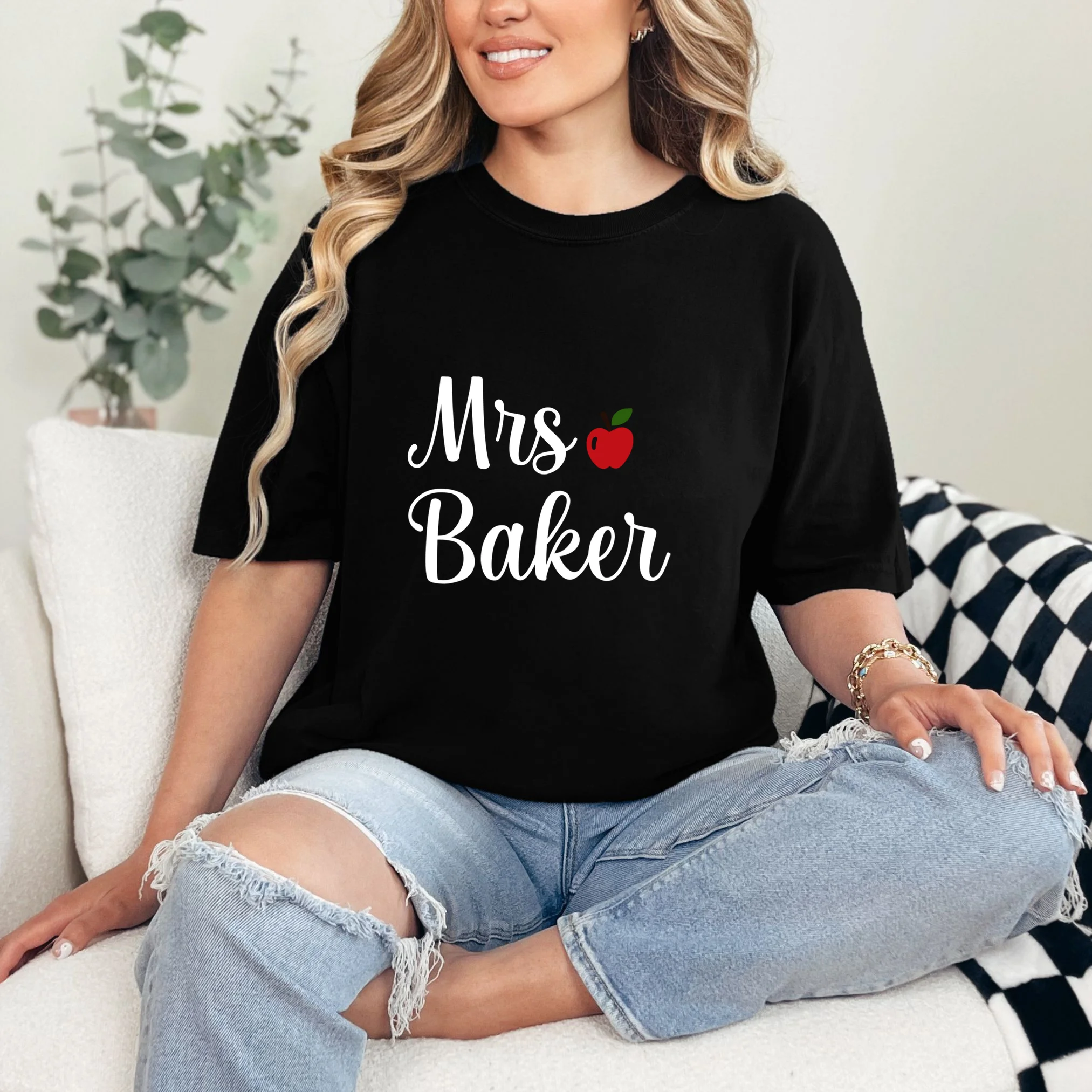 Custom Personalized Name Shirt Comfort Colors Unisex T-Shirt - Front 1