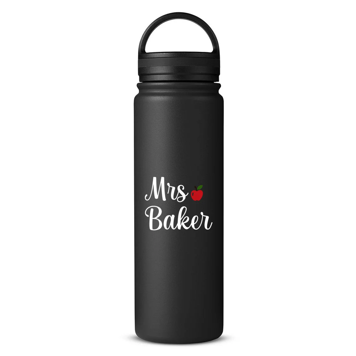 Custom Personalized Name Shirt 24oz Water Bottle - Front