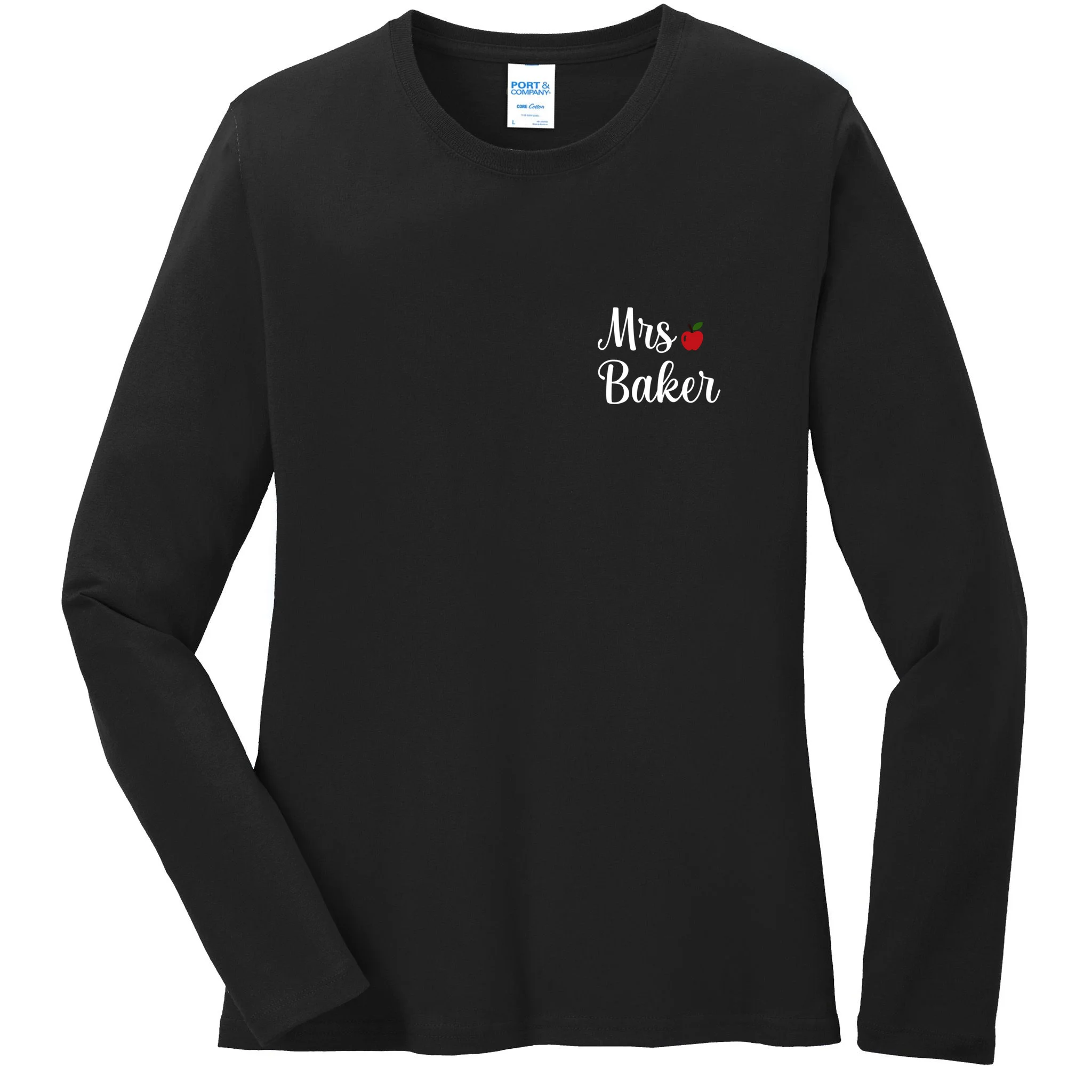 Custom Personalized Name Shirt Women's Long Sleeve Shirt - Front