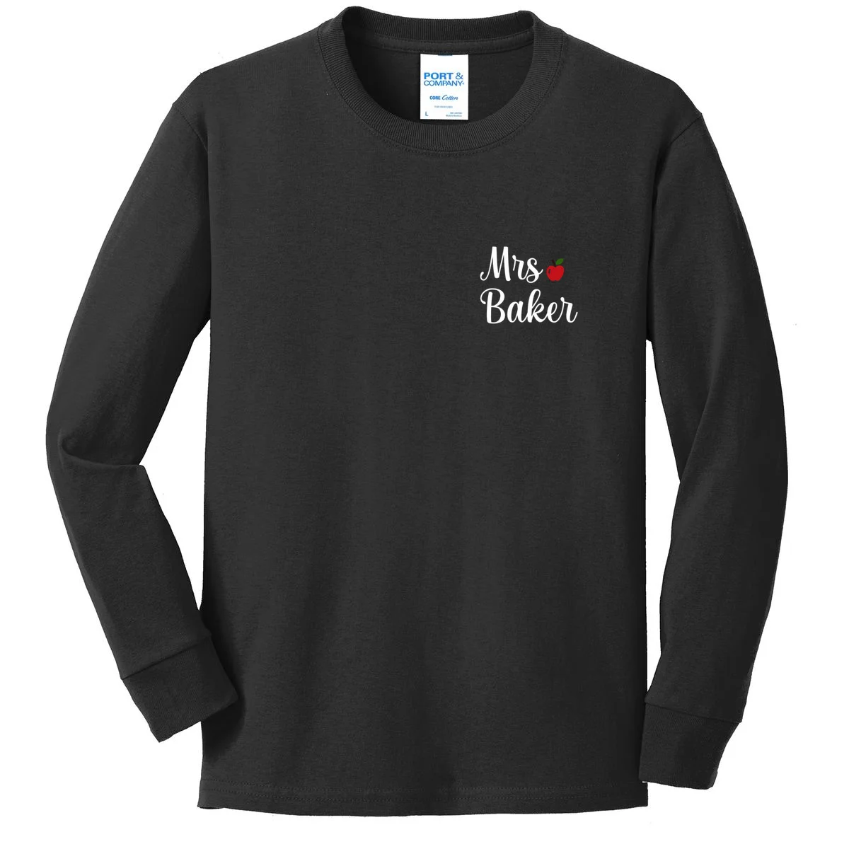 Custom Personalized Name Shirt Kids Long Sleeve Shirt - Front