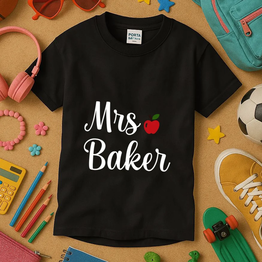 Custom Personalized Name Shirt Kids T-Shirt - Front 2